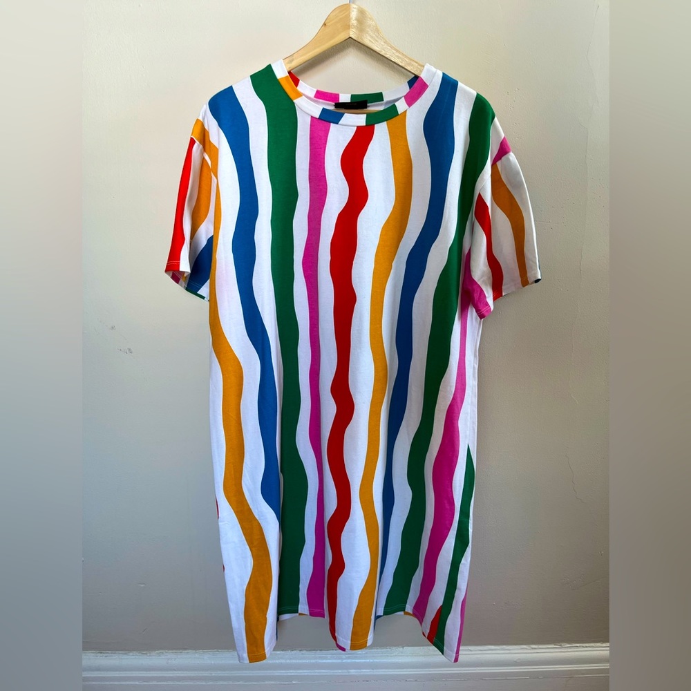 Nooworks Salvation Stripe T-Shirt Dress XL